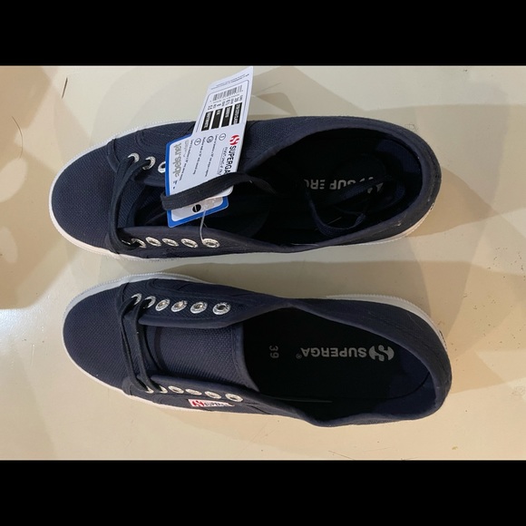 NWT SUPERGA NAVY Wm 8/M 6.5 - Picture 3 of 4